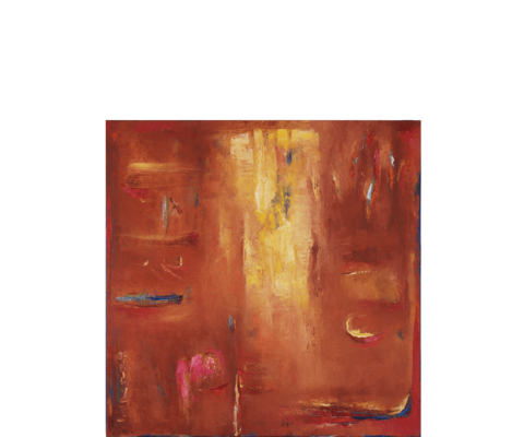 Goldener Strom - 50 x 50 cm