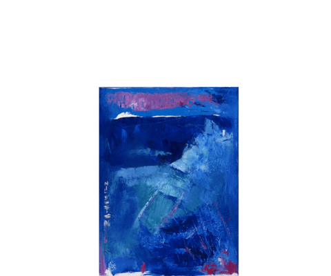 Bewegung in Blau - 30 x 40 cm