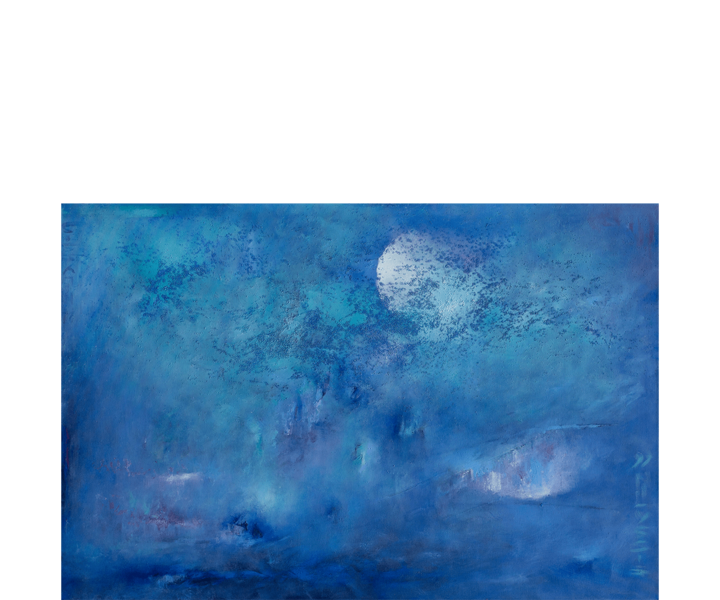 Im Blau  - 120 x 60 cm