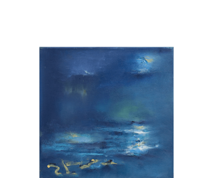 Im Blau - 30 x 30 cm