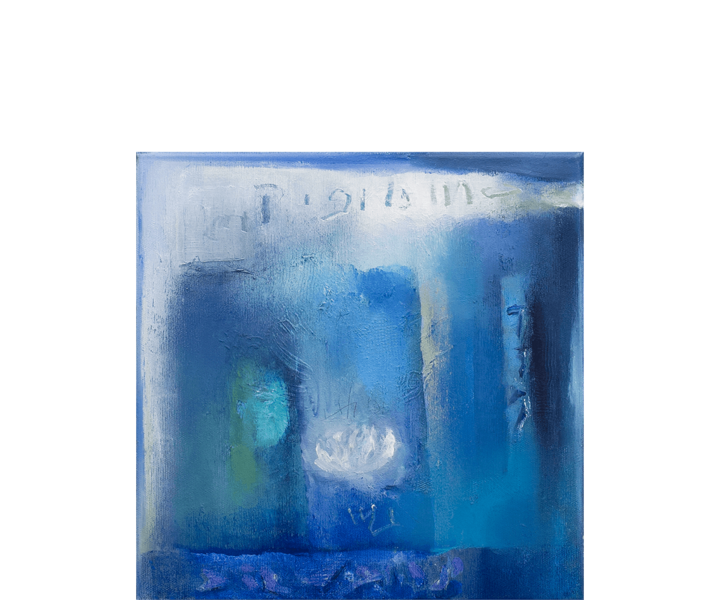 Im Blau  - 30 x 30 cm