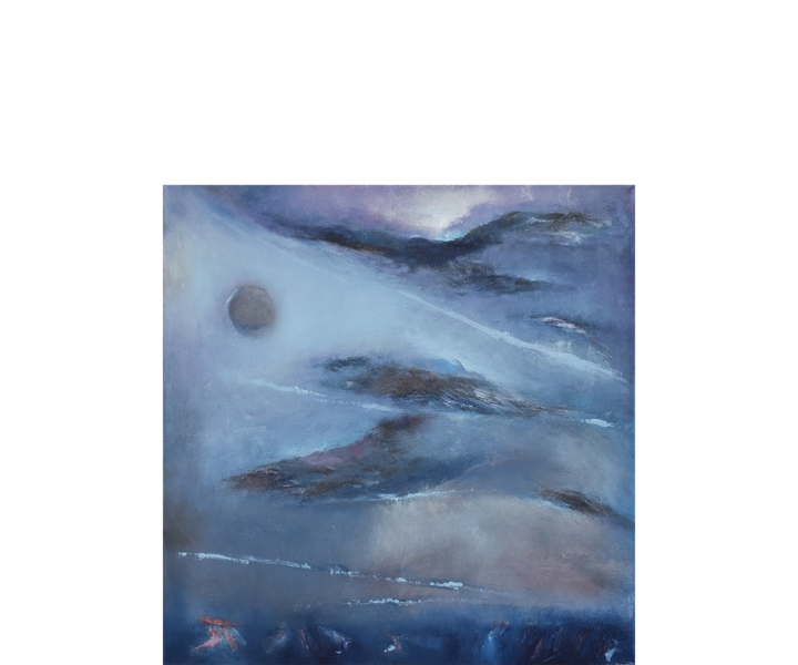 Flug über die Zeiten - 50 x 50 cm